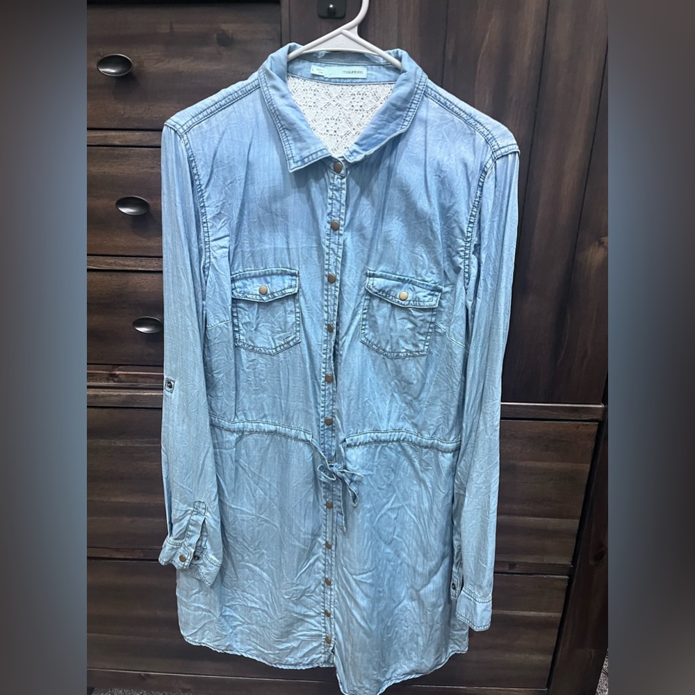 NWOT cotton denim dress!